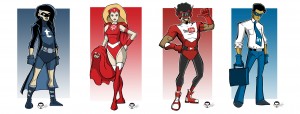 Kid Tumbl, Lady Pinterest, YouStreamer, and The Linked